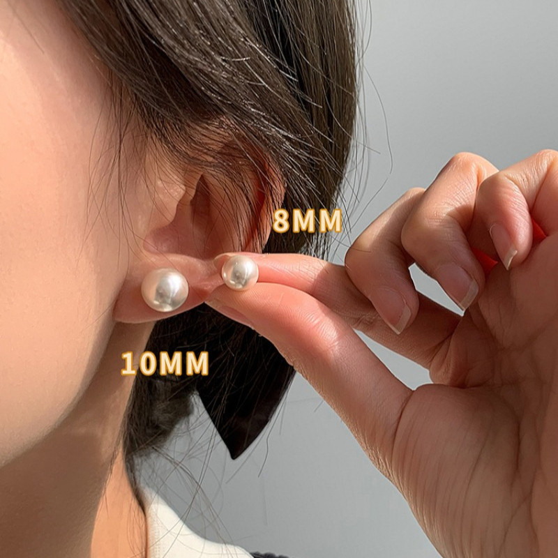 [Yunyuan] Ngọc Trai Không Xuyên Từ Tính Không Đau Tai Nữ Bông Tai Nam Châm Tính Khí Bông Tai Bán Buôn