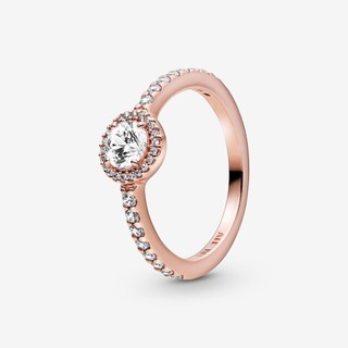 Hàng giao ngay Nhẫn bạc 925 mạ vàng hồng 14K phong cách cổ điển dành cho nữ