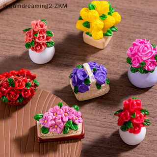 [dreamdreaming] 1 Máy Tính Để Bàn Trang Trí Ô Tô 1 / 12 Nhà Búp Bê Mi Plant Hoa Hồng Chậu Hoa Mẫu Đồ Nội Thất Trang Trí Nhà Phụ Kiện DIY [zkm]