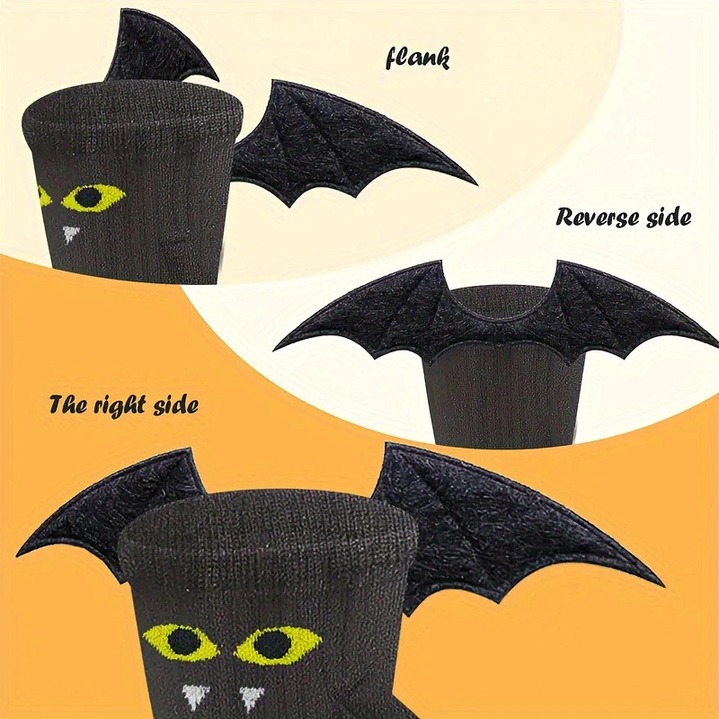 Vớ đen trắng Halloween hình đầu lâu nam châm - Quà tặng độc đáo cho cặp đôi