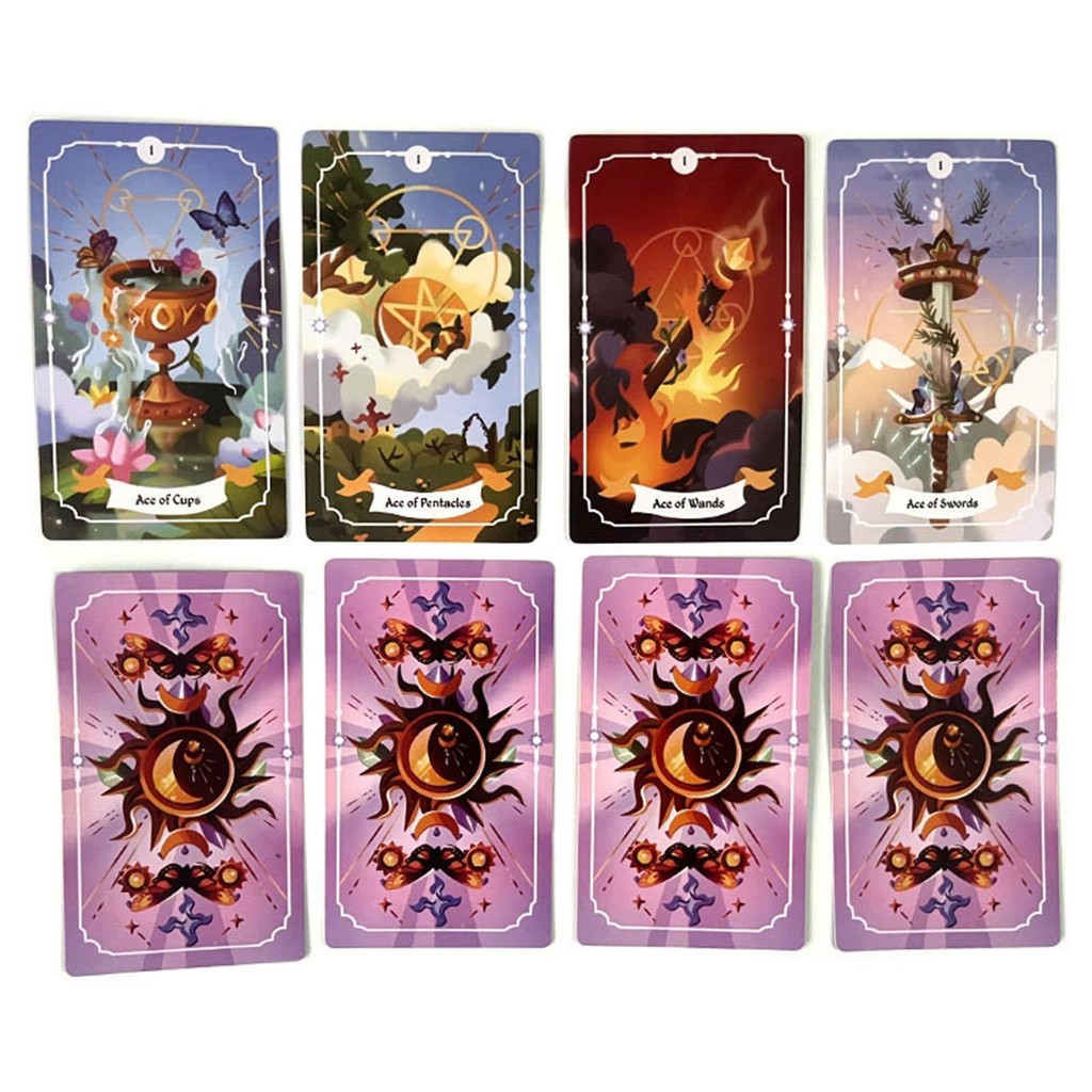 Bộ bài Tarot Witchy Magic Một bộ bài Tarot 78 lá mê hoặc được thiết kế với những bức tranh minh họa kỳ diệu và quyến rũ ewoekvn