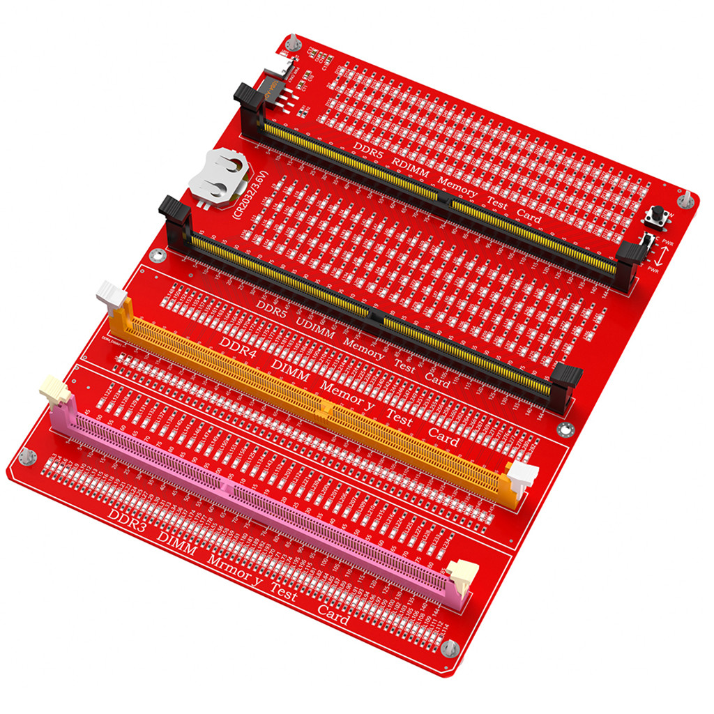 Combo JMT 3 trong 1 cho PC Máy tính để bàn DDR3 / 4 / 5 RDIMM / UDIMM Bộ kiểm tra bộ nhớ có đèn LED
