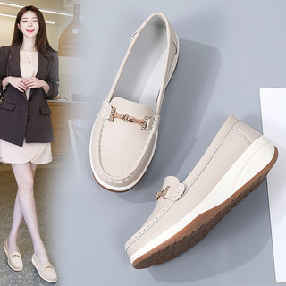 Hàng sẵn có dành cho nữ Giày lười công sở cỡ lớn Giày cao gót nữ thời trang Da lộn Giày thường Size35-41