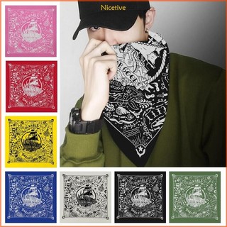 Nice Hip Hop Khăn Tóc Quấn Chữ Hoa Văn Headwraps Đầu Tinh Tế Kerchief Đầu Khăn Đầu Khăn Khăn Ảnh Đạo Cụ