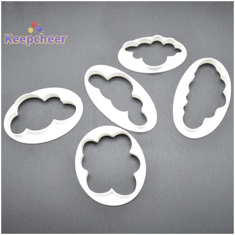 [Keepcheer] 5 Cái / bộ Khuôn cắt bánh quy hình đám mây được làm theo yêu cầu Khuôn bánh quy Fondant in 3D [Mới]