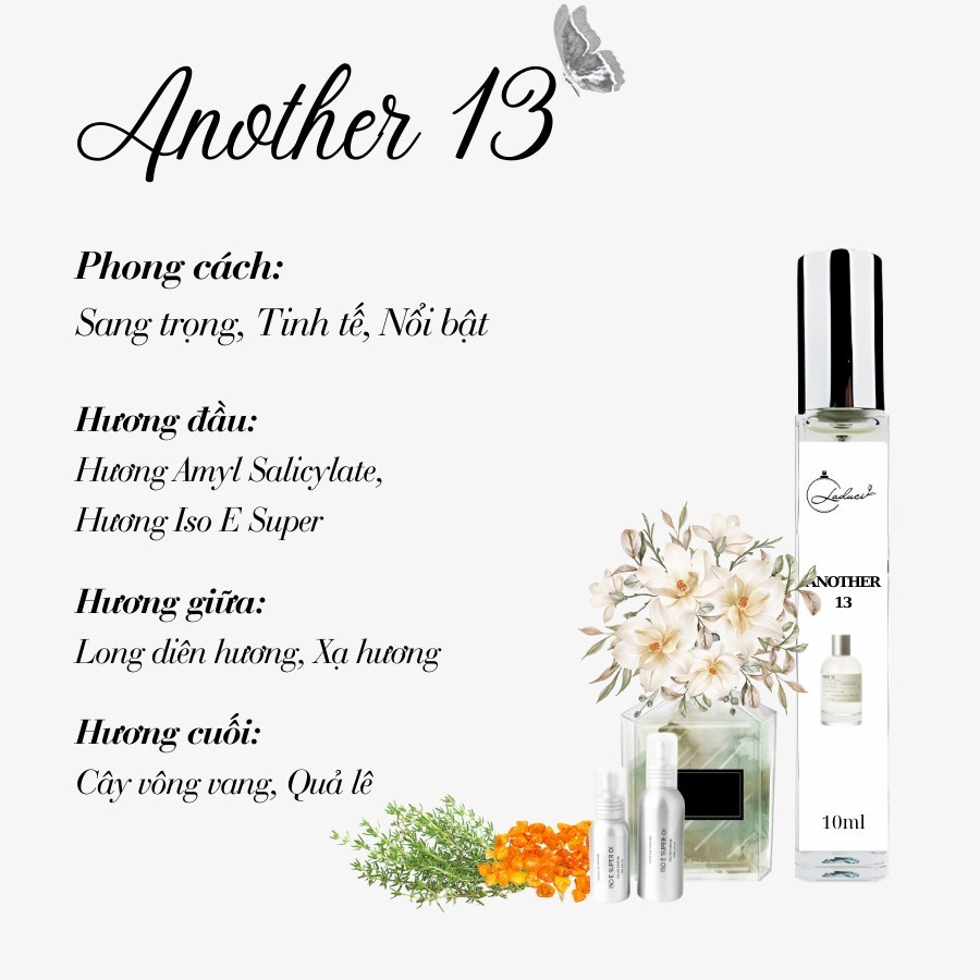 Ảnh Nước hoa nam nữ Another 13 / Rose 31 / Santa 33 chai chiết 10ml phong cách Sang trọng - Perfume 1