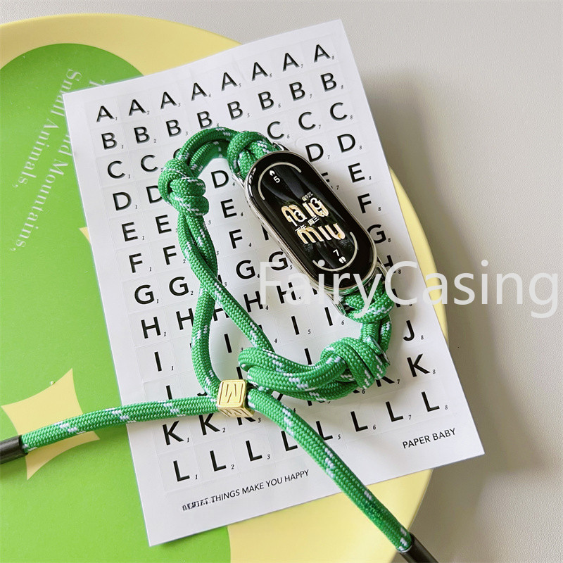 Dây đeo cho Xiaomi Mi Band 10 9 8 7 Đàn Hồi Nylon Bện Solo Vòng Thay Thế Vòng Tay Cho Miband 4 3 5 6 7 Dây Ban Nhạc