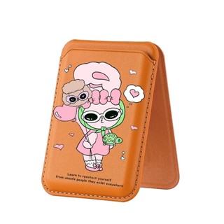 Mát Kính Mát Họa Tiết Thỏ Ví Cho iPhone 16 15 14 13 12 11 Pro Max Plus Thẻ Da Điện Thoại Cho Ốp Lưng Bỏ Túi Bao