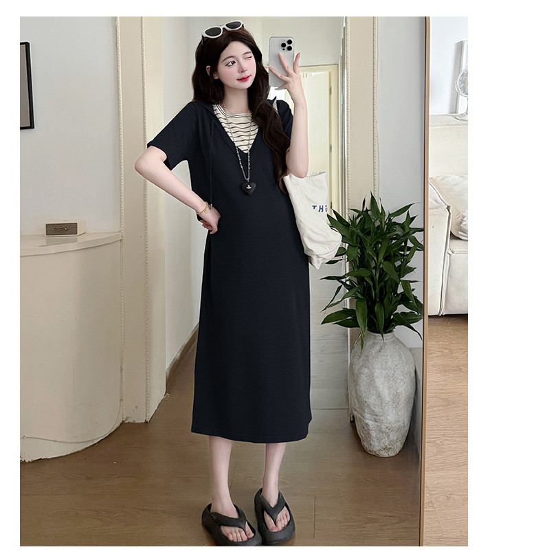 Váy bà bầu hai mảnh giả mùa hè