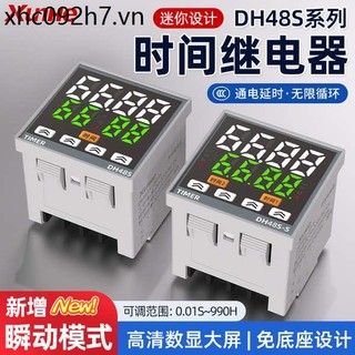 Rơle thời gian 220V24V Màn hình kỹ thuật số Thông minh DH48S-S Rơle bật nguồn Bộ điều khiển trễ chu kỳ không giới hạn