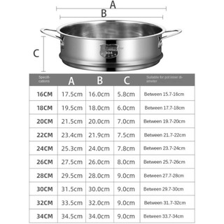 Giá hấp thực phẩm ITRUMPET, Giỏ hấp bằng thép không gỉ 304 dày, Bộ lọc làm dày chung bền bỉ Lưới hấp nồi 16-32cm Nấu ăn tại nhà