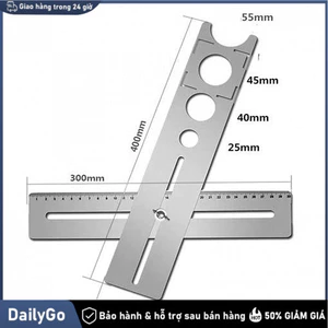 Thước đo định vị khoan lỗ gạch men INOX Bền bỉ vĩnh viễn Định vị lỗ khoan ống nước