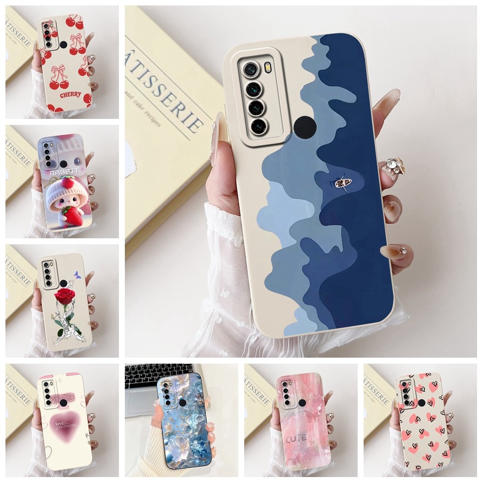 Ốp Lưng Cho Redmi Note 8 Bao Hoa Thời Trang Sang Trọng Kawaii Cô Gái Mèo Dễ Thương Chống Sốc Ốp Lưng Điện Thoại M1908C3JH M1908C3JG M1908C3JI