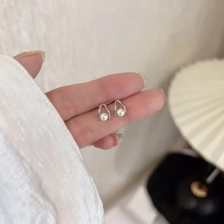 Bông Tai Ngọc Trai Đơn Giản Bông Tai Thép Không Gỉ Thời Trang Tinh Tế Thanh Lịch Joker Nữ Bông Tai Nữ Cho Nữ Phụ Kiện Trang Sức