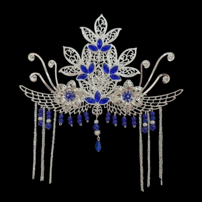 Kim quan hầu thánh, phụ kiện hầu đồng, dùng để trang trí khăn xếp, phụ kiện cổ trang, Đạo cụ phụ kiện