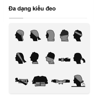 Khăn Che Mặt Chống Bụi - Chống Nắng Cực Tím, Thoáng Khí, Bảo Vệ Mặt Toàn Diện Khỏi Bụi & Gió