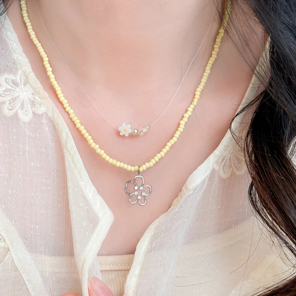 Đinh Hạt Vòng Cổ Bạc Phong Cách Hàn Quốc - Quà Tặng Sinh Nhật