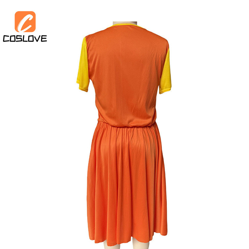 Hàng sẵn có Trò chơi mực Cosplay Quần áo Váy vàng 123 Robot gỗ Váy búp bê Trang phục cho bé gái Cosplay Tiệc Halloween