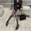Treeling Hollowout Đan Quần Thoáng Khí Nylon Họa Tiết Rắn Fishnet Lưới Quần