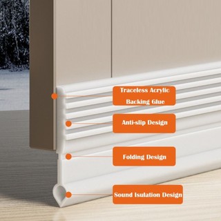 Chuyên Nghiệp Cách Âm Đáy Cửa Niêm Phong Dải Ngăn Ngừa Côn Trùng PVC Cửa Dự Thảo Chặn 100cm Nhà Dự Thảo Loại Bỏ Phòng Ngủ
