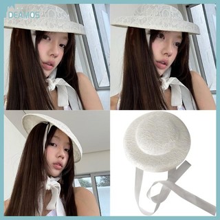 DE Phong Cách Pháp Nữ Ren Fedoras Mũ Có Thiết Kế Thoáng Khí Mũ Ruy Băng Có Thể Điều Chỉnh Cho Sự Kiện Chủ Đề Và Mặc Hàng Ngày