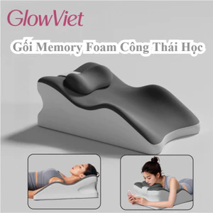 Gối Memory Foam đa năng, Ôm sát cổ, giảm đau vai gáy, chất liệu thoáng khí, Dễ Ngủ
