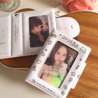 Collect Book Nơ Màu Hồng Tiểu Thư Y2K Cute Tổng Hợp Sổ Đựng Card Nút Bấm Bo Góc Timo VPBL38