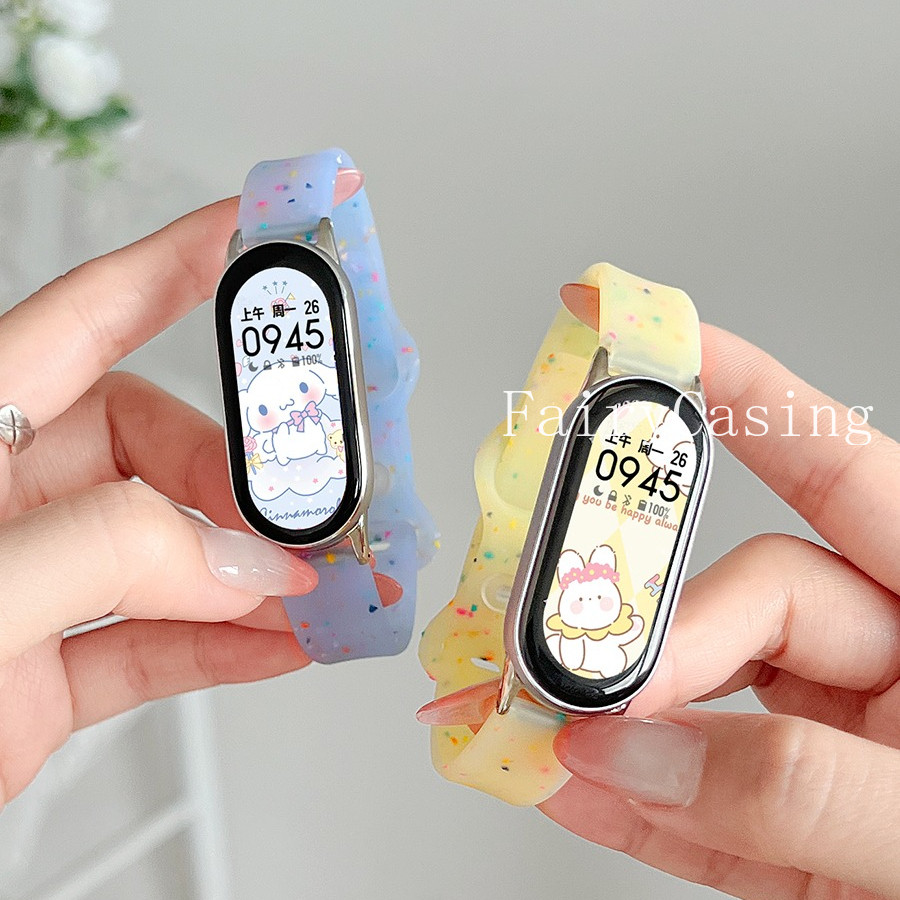 Dây Đeo Silicon Cho Mi Band 10 9 8 7 6 5 4 3 Dây Đeo Tay Thể Thao Có Thể Thay Thế Vòng Tay Cho Mi Band 9 8 Hoạt Động Phụ Kiện
