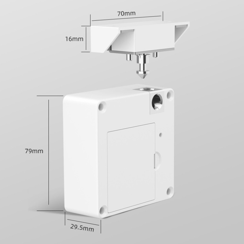 Khóa Cửa Gỗ Thông Minh Khóa Điện Tử Vô Hình Thẻ RFID NFC Mở Khóa Hộp Thư Không Cần Chìa Khóa Tủ Tủ Tủ Quần Áo Nội Thất Xông Hơi Tủ Locker