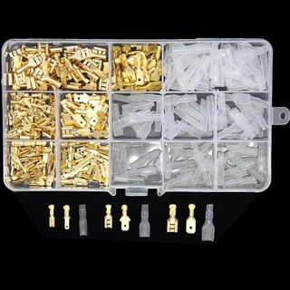 Combo 270 Đầu Nối Cos Điện Cách Nhiệt Đa Kích Thước 2.8mm 4.8mm 6.3mm Cho Dây Điện