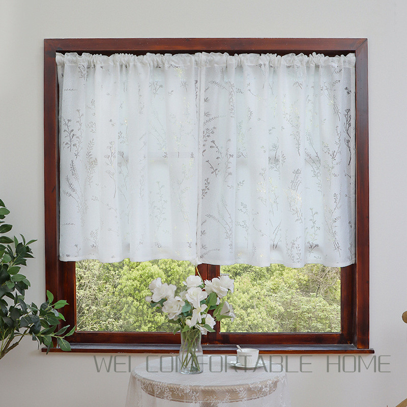 Hoàn Thành Rèm Phân Vùng Cửa Sổ Màn Hình Rèm Pháp Trắng Phòng Khách Ban Công Vịnh Cửa Sổ Rèm Có Thể Tùy Chỉnh