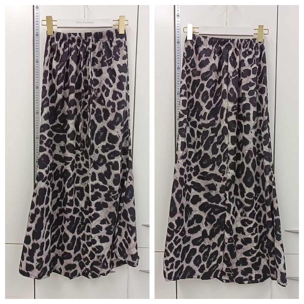 Milyfashion Váy Retro Da Báo In Họa Tiết Giữa, Co Dãn Cao Cấp, Phom Chữ A Ôm Body