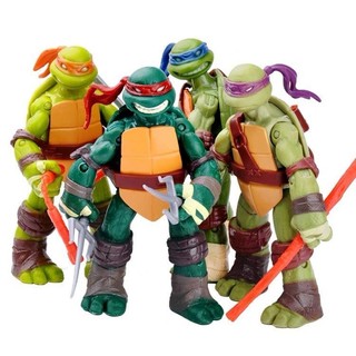 Ninja Rùa TMNT Búp Bê Hình Khớp Di Chuyển Được Ninja Rùa Đồ Chơi Trẻ Em Thịt Người Trang Trí Mô Hình Quà Tặng Sinh Nhật