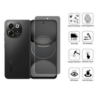 Tecno Spark 30 5G Kính cường lực chống gián điệp 2 trong 1 Bảo vệ màn hình riêng tư cho Tecno Spark Go 1 2024 30C 30 Pro 20 4G 5G & Phim ống kính máy ảnh