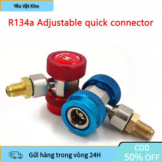 【COD】Van Nối Nhanh Điều Hòa Ô Tô – Bộ 2 Van Nạp Gas Cao Thấp Áp Đầu Cắm Nhanh Chuẩn Quốc Tế