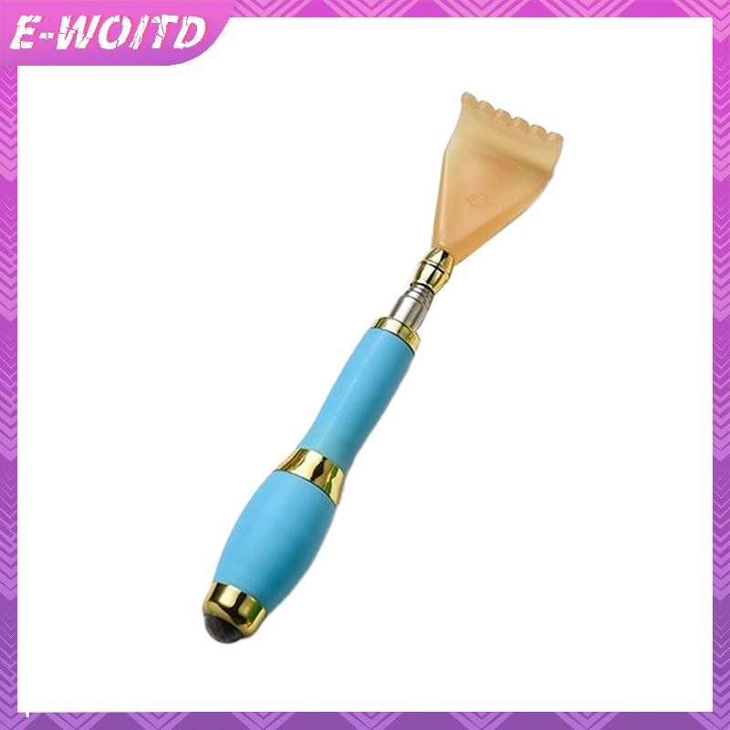 E-WOITD Dụng cụ cào lưng di động, mát xa gãi bằng kính thiên văn, gậy gãi ngứa, thân có thể mở rộng, massage toàn thân HNVN