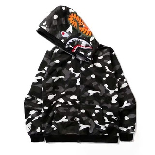 Áo Khoác Nỉ Bape Mũ 2 Lớp .Double - Six. Áo Hoodie Nỉ Dày Dặn Dáng Rộng