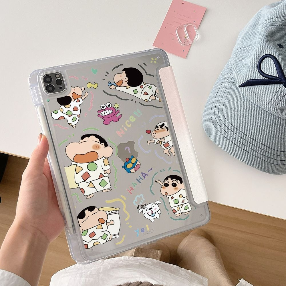 Bảo vệ cho vỏ ipad Gen5 / 6 thế hệ thứ 10 Mini 7 air13 pro 12.9 Gen7 Gen8 Gen9 2025 A16 gen11th Air5 M2 M3 Air6 Air7 pro11 Vỏ máy tính bảng gấp chữ Y dễ thương