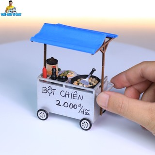 Mô hình gỗ tự lắp ráp DIY- Thế Giới Tí Hon- Hàng Rong - XE BỘT CHIÊN -MÃ SP: HR14 (Sản phẩm chưa kèm keo)