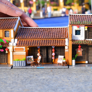 Mô hình gỗ tự lắp ráp DIY- Thế Giới Tí Hon- HỘI AN- HIỆU TRANH 182- HA164-02 (Sản phẩm chưa kèm keo)