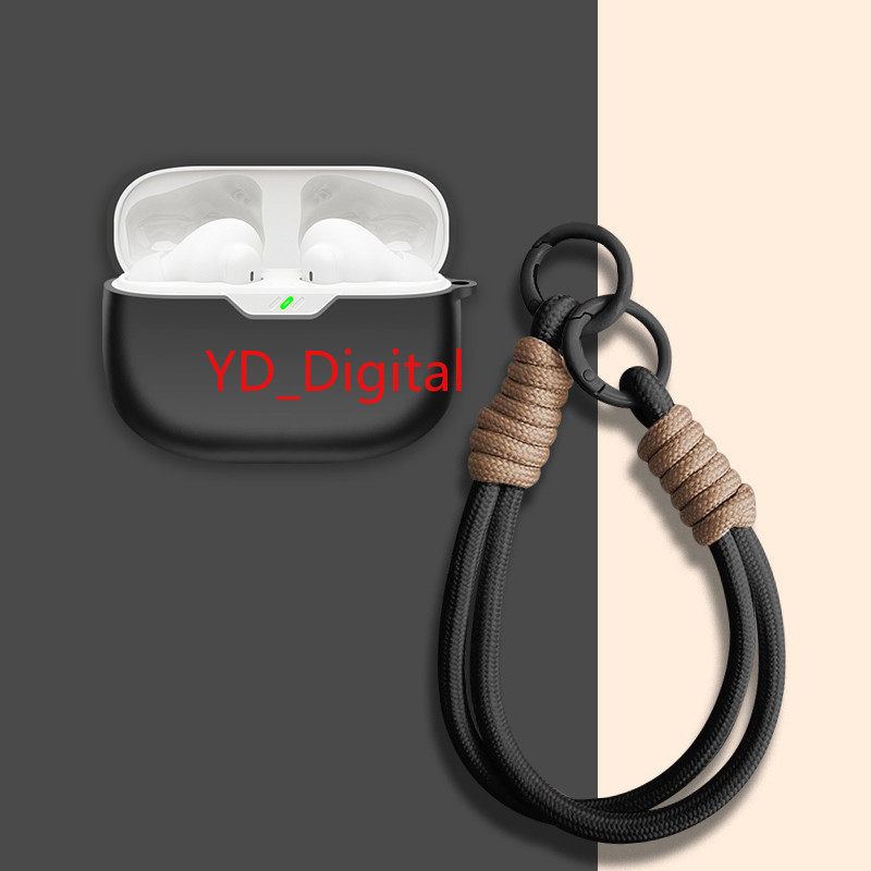 Dành Cho JBL WAVE BEAM / Beam 2 / Wave 200TWS / Vibe 200TWS Vỏ Tai Nghe Silicon Mềm Tay Chống Sốc Vỏ Bảo Vệ Tai Nghe Earubds Da Có Dây Buộc
