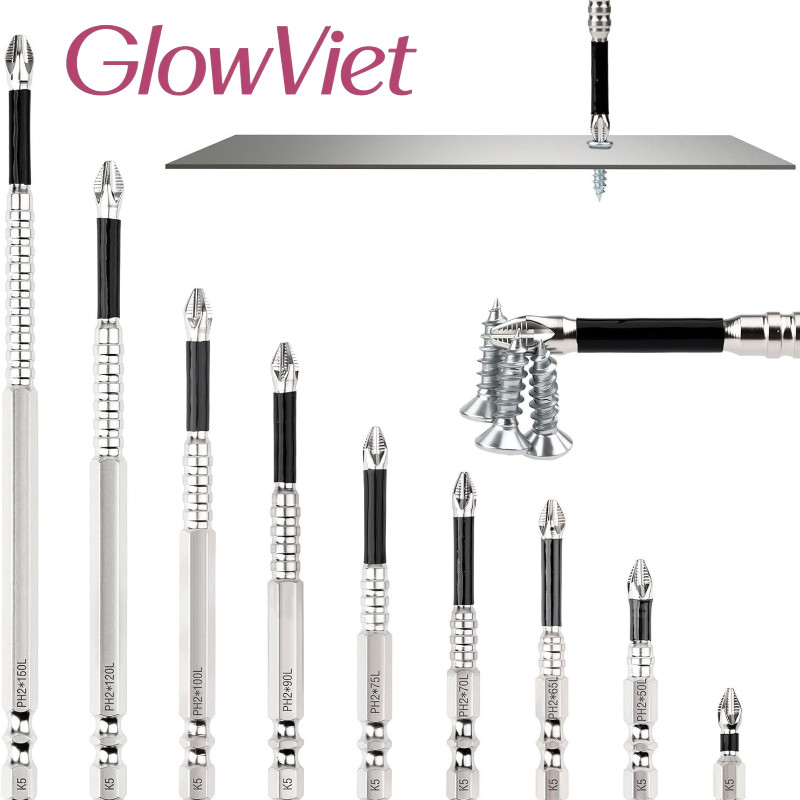 Bộ Mũi Vít K5 Đa Năng, chống trượt, Lực Hút Từ Tính Mạnh, Chống va đập, chuôi lục giác 6.35mm