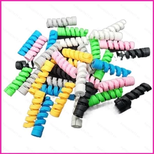 3a Dây dữ liệu đa năng Tay áo bảo vệ silicon Dây màu xoắn ốc Chắc chắn bền Chống vỡ