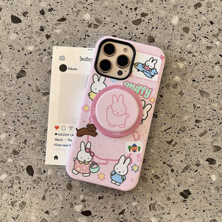 Ốp điện thoại họa tiết chú thỏ màu hồng 17air Thích hợp cho iPhone 11 12promax 12 13 14 15 pro max Ốp điện thoại 14promax 15pro 16 Pro max 17 17promax Vỏ