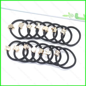 Dây buộc tóc cao su đen bền, đàn hồi cao, phụ kiện tóc Hàn Quốc