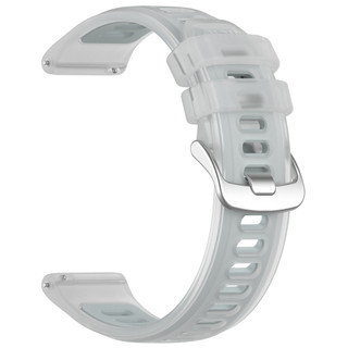 Dây đeo thể thao màu thạch 20 22mm cho Garmin Vivoactive 6 5 / Forerunner 570 970 165 245 265 255 55 158 / Venu 4 3 2 plus SQ 2 Dây silicon trong suốt
