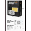 Đèn LED máy ảnh MONOSTYLE 40W, Nhiệt độ màu kép 0-100% Đèn Video COB 40W có thể điều chỉnh, Túi di động 4400mAh có thể sạc lại 2800K-9000K Chụp ảnh chiếu sáng chụp ảnh