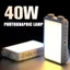 Đèn LED máy ảnh MONOSTYLE 40W, Nhiệt độ màu kép 0-100% Đèn Video COB 40W có thể điều chỉnh, Túi di động 4400mAh có thể sạc lại 2800K-9000K Chụp ảnh chiếu sáng chụp ảnh