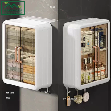 Tủ nhà tắm, Tủ để mỹ phẩm 3 Tầng, Tủ thuốc gia đình không thấm nước không cần khoan Gia Dụng Xuka
