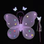 GN Dạ Quang Cánh Bướm Bé Gái Trang Trí Mặt Sau Đồ Chơi Cổ Tích Magic Wand Bộ 3 Mảnh niche NG